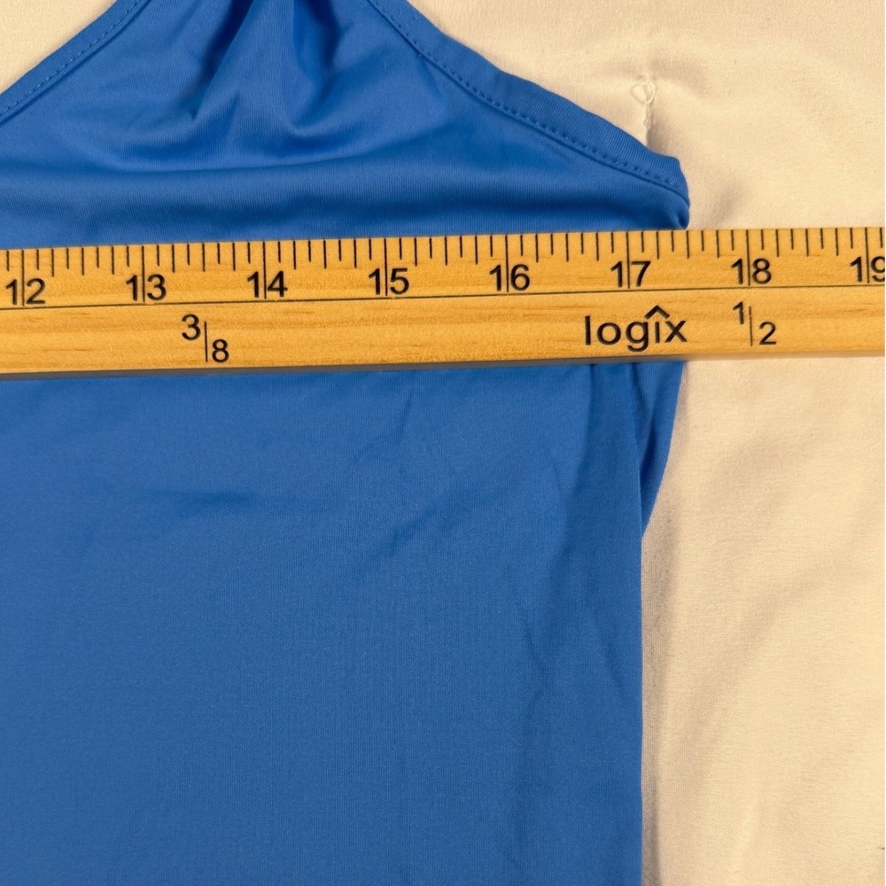 Bluefish Activewear Blue Strappy T-Back Tank Top Athletic Camisole Size S/M - Picture 4 of 6